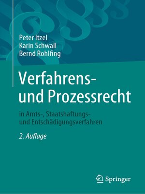 cover image of Verfahrens- und Prozessrecht in Amts-, Staatshaftungs- und Entschädigungsverfahren